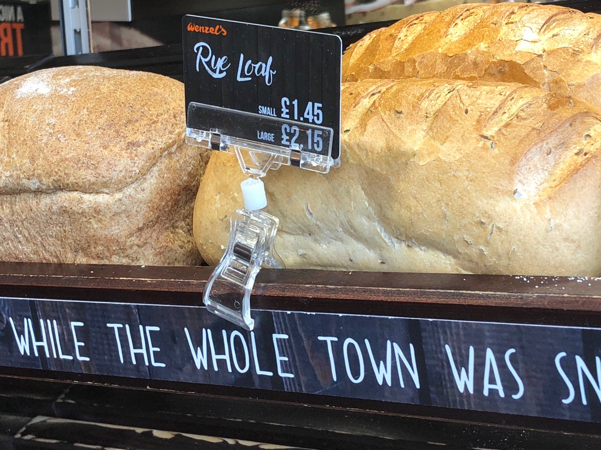 RewarditLTD's tweet photo. Popped into our local @Wenzelsthebaker Nice looking signs. Always nice to see your work in place.
#pricesignprinters
#pricecardpro
#bakeries https://t.co/wOQIc810u9