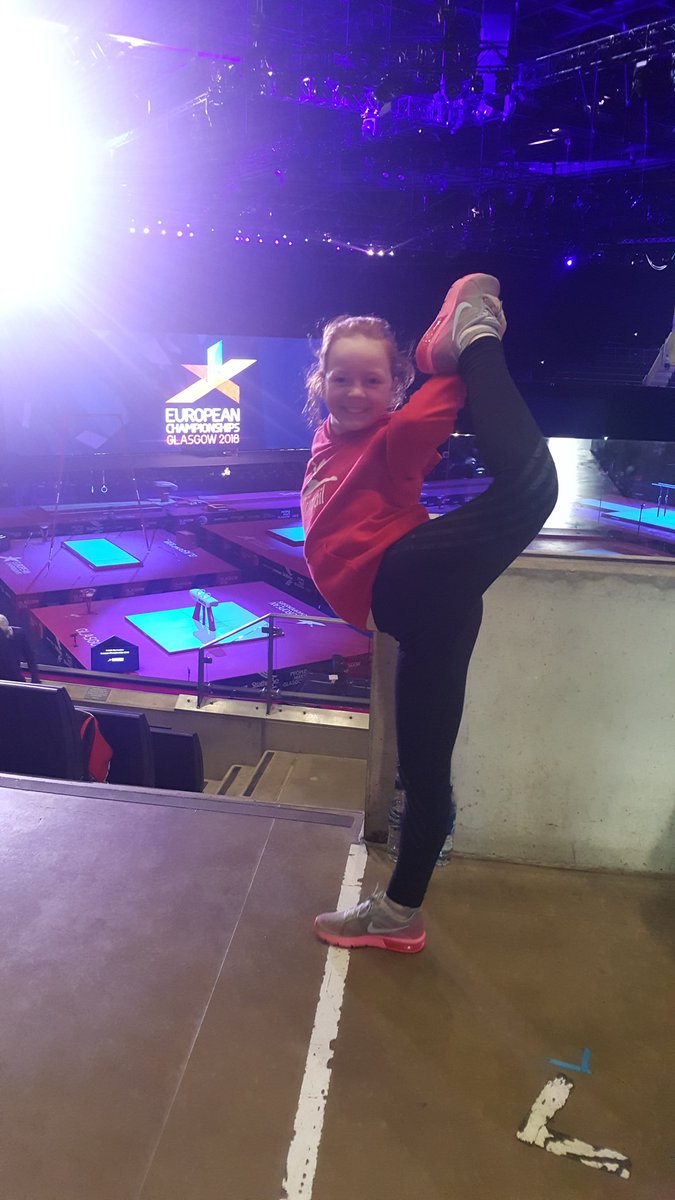 Limbering up for this afternoon's Gymnastics session #EC2018 #Glasgow2018 #SportInspires