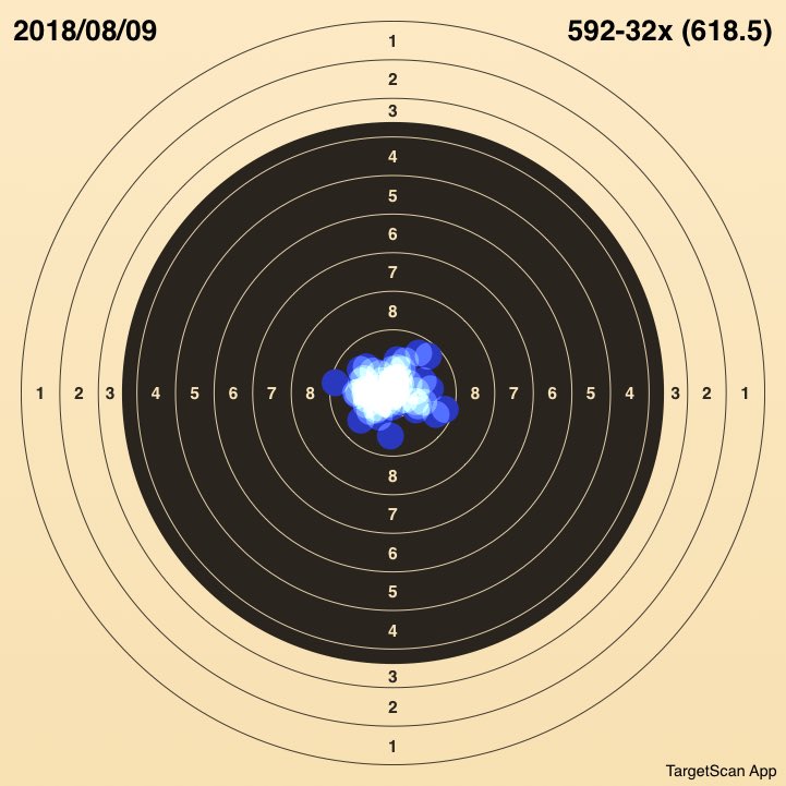 shun_831's tweet image. Just shot 592-32x (618.5) #TargetScan
スタリックチューブで初点取りしてみた
撃ってて反動結構いい感じやった