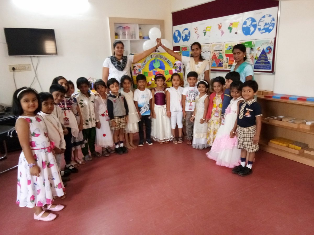 DMPSKRPuram's tweet photo. #DMPS #Discovery #Montessori #preschool American Preschool at K R Puram, #Karnataka Friendship Day https://t.co/TGJAOvrIfT