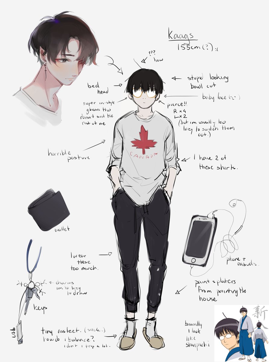 i wanted to make a persona but it ended up being a whats in my bag kinda, i keep everything in my pockets. 
