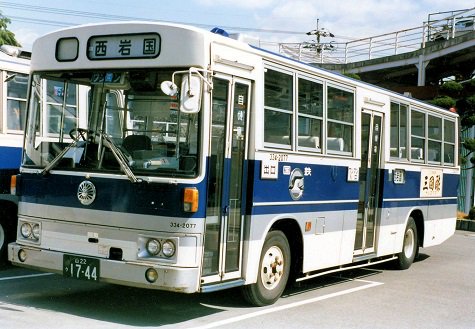 国鉄バス 334-2077 山22う1744 K-MK116J 岩国（営）