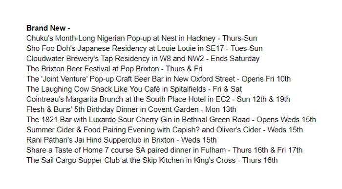 The weekly newsletter is out - The best pop-ups, usefully listed day by day, Thursday to Thursday londonpopups.com/p/weekly-newsl… Here's what's new this week