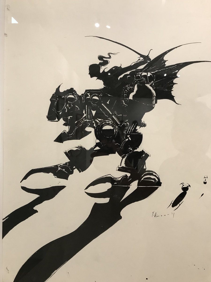 天野喜孝さんの展覧会 FF7のロゴのメテオみたいなの天野さんだったの