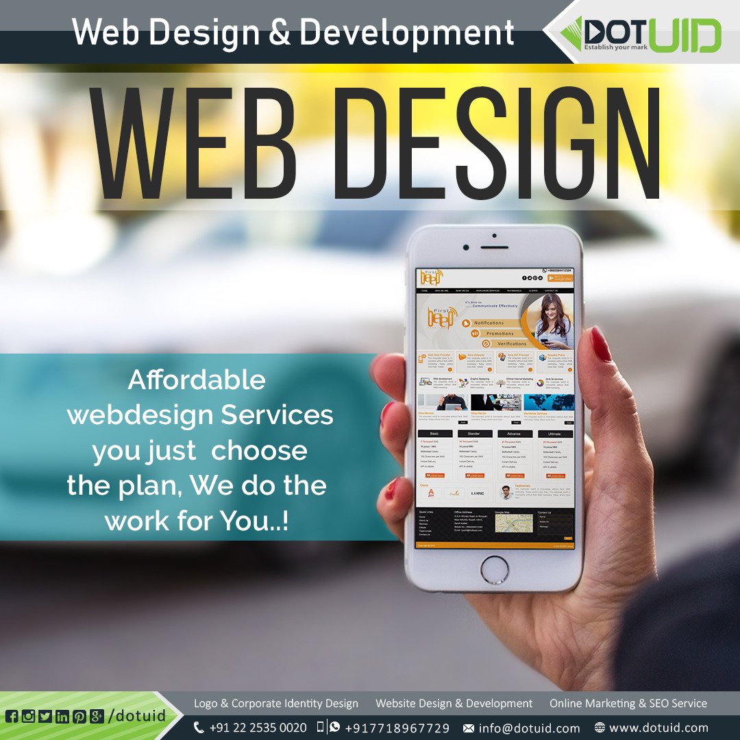 DOTUID's tweet image. Web Design & Development
Affordable webdesign Services you just choose the plan, We do the work for You..!
-
-
-
-
#Web_Design_and_Development
#webdesigner #Designing #WebsiteDesign
#development #webdevelopment #web
#Website #Full_website #india #mumbai