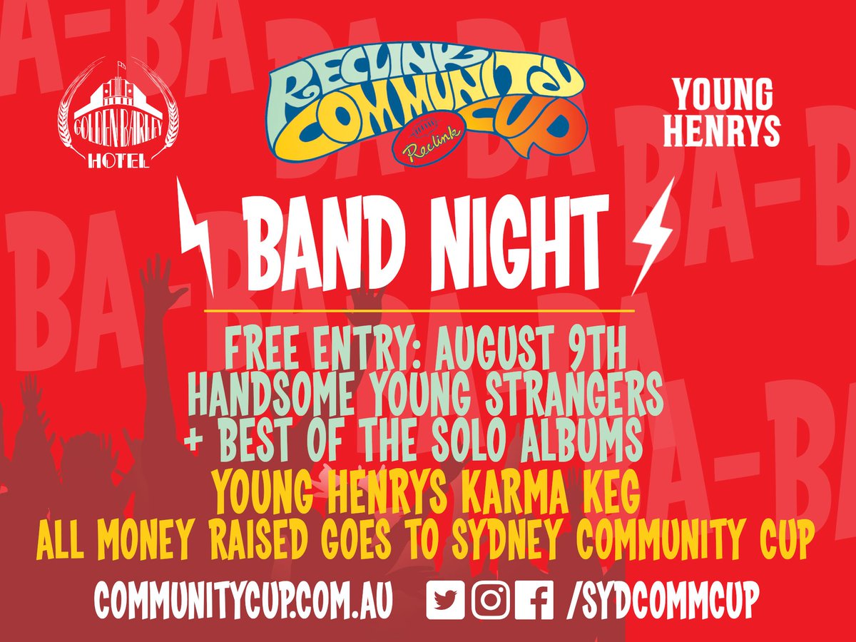 Tonight people,from 8pm!