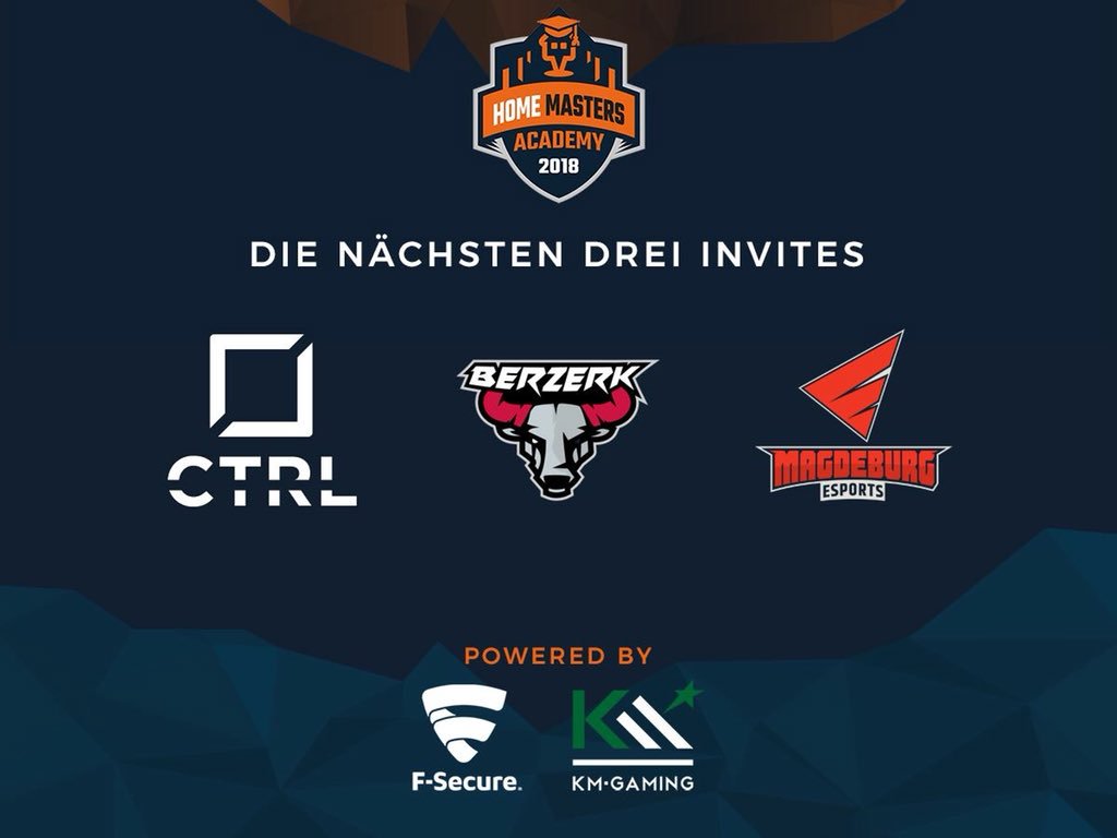Wir begrüßen die nächsten drei Teilnehmer der #HomeMasters #Academy!
📍 <a href="/CTRL_team/">CTRL</a> + <a href="/BerzerkCS/">Berzerk</a> + <a href="/eSports_MD/">Magdeburg eSports e.V.</a> 📍
 📰 playing-ducks.com/homemasters-ac…