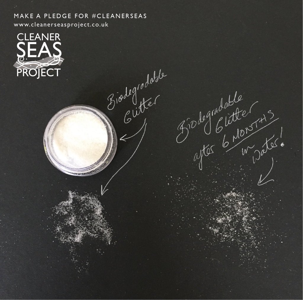CleanerSeasOrg's tweet photo. Claims v Facts:

Claim: Biodegradable glitter will biodegrade in 90 days 

Fact: pictured below, biodegradable glitter after 6 months in water, with light, air and agitated. 

#CleanerSeas #BeAPartOfTheSolutionNotThePollution https://t.co/Ng7pXYzu3H