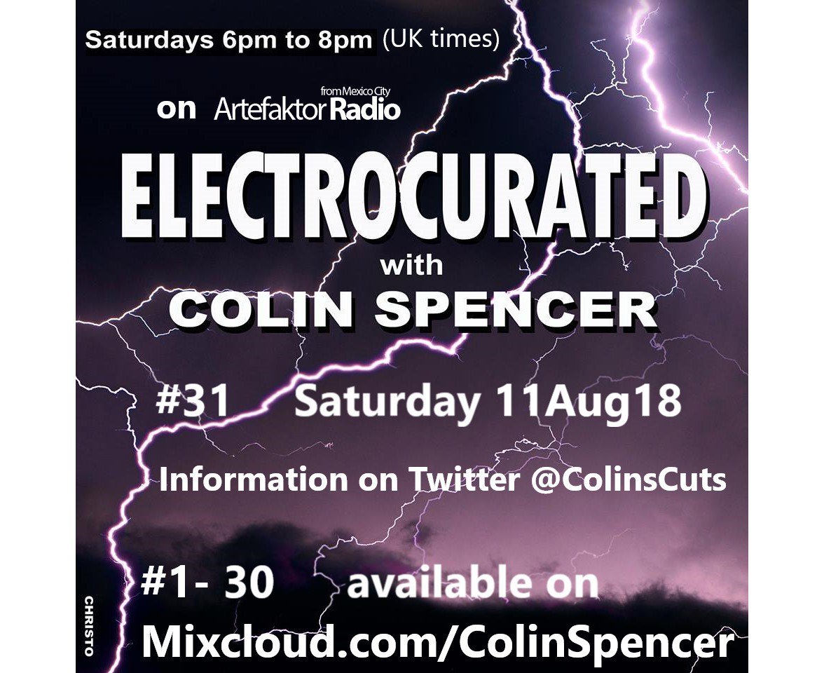 ColinsCuts's tweet photo. #Electrocurated #31
with
@BloomElectronic
@RemoteSentry
worldwide #radio #exclusive firstplays
+
#NewMusic
by
@Lemonade_Kid:@SubClowns #Remix
@LoFi_Robot_Boy
@therealMixhell &amp; @JoeHotChip Ft @MutadoPintado
@NBougaieff
@wenmusik
+more

6-8pm (UK times)
Sat 11Aug18
@artefaktorradio https://t.co/tSRHVs5fKG