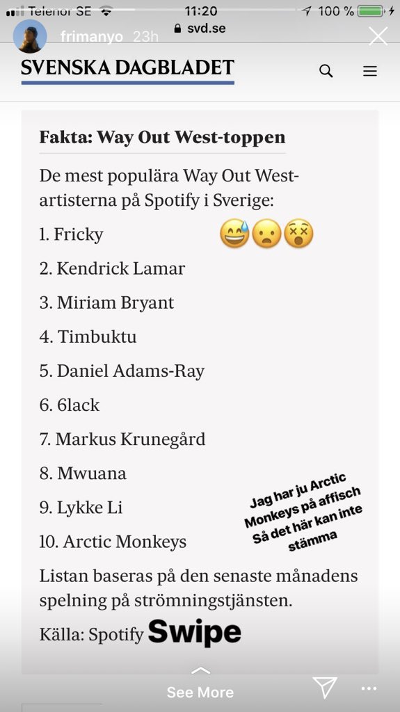 Fricky instagrammar om Fricky 🙌🏽