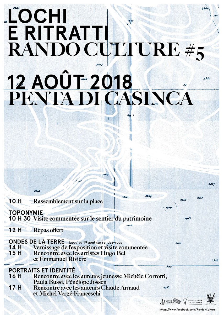 La Collectivité de Corse @IsulaCorsica partenaire de rando-culture à #PentadiCasinca le 12 août. A travers ce circuit, découvrez le patrimoine de notre région et les acteurs de sa valorisation (artistes, artisans, producteurs...)