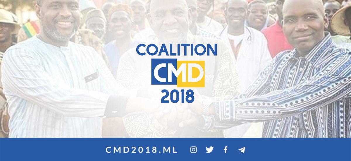 Discours du Dr. Cheick Modibo Diarra à la Nation, Aujourd'hui à 11h au Siège de Campagne à L'ACI 2000.

Rejoignez l'évènement Facebook : facebook.com/events/2564941… … 

✅ SEULES les informations diffusées sur cmd2018.ml  et mes réseaux sociaux sont officielles.