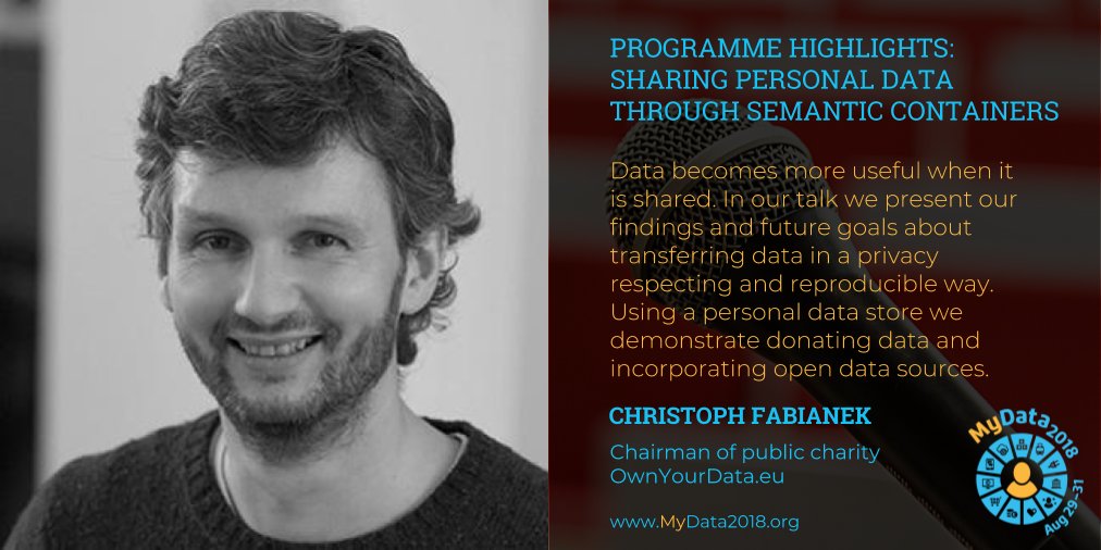 In 3 weeks I'll give a talk at the #mydata2018 in Helsinki! <a href="/mydataorg/">MyData.org</a>