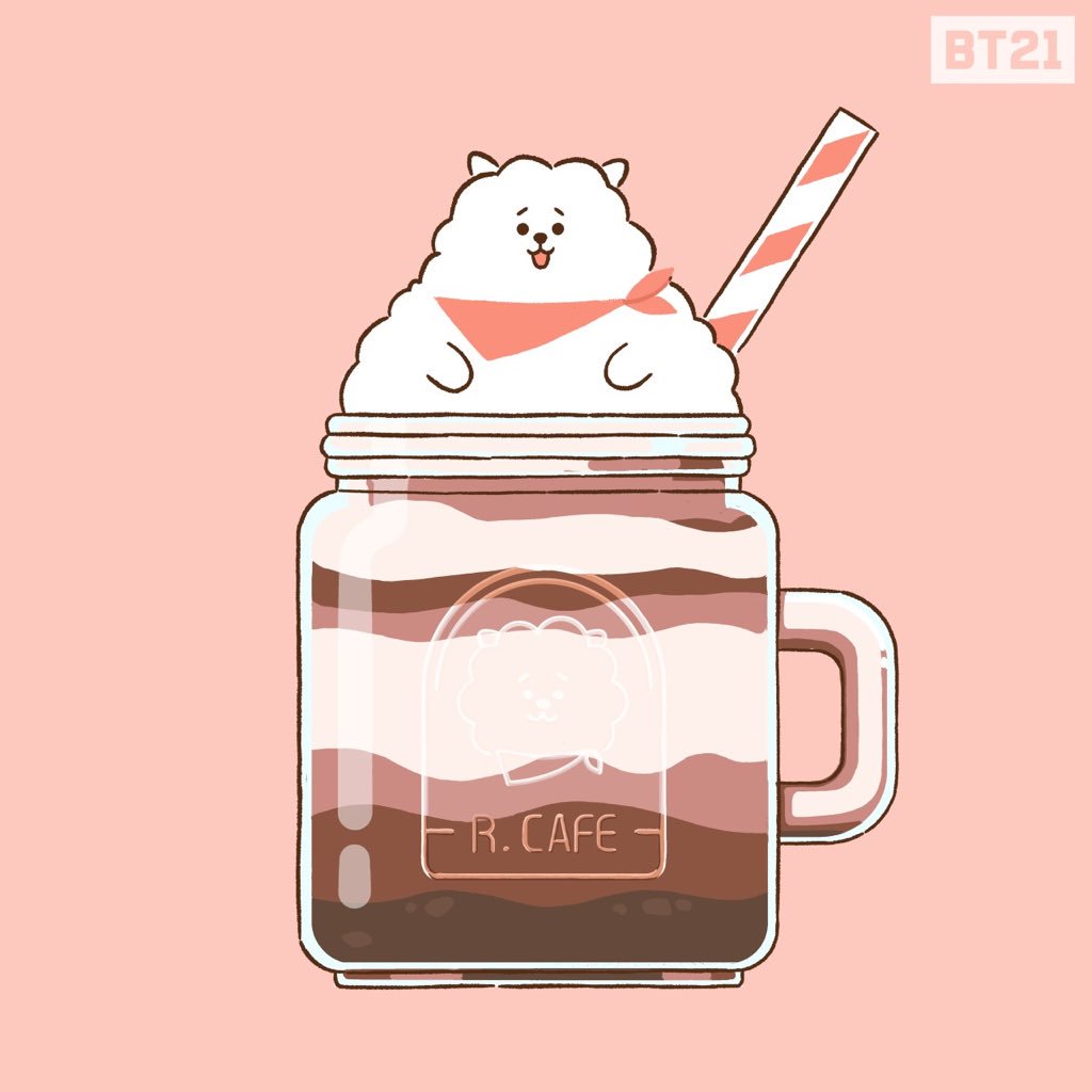 Bt21 I Ll Have A Cafe Mocha Rj On Top Latte To Go Please Right Amount Of Rj Bt21