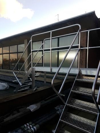 AltusSafety's tweet photo. Yet another well coordinated project by our contracts team!
We installed several lightweight, non penetrative aluminium access units at a school in London to allow safe access to new H&amp;V units.
Take a look at our case study for further details.
https://t.co/1ukXkL9HKX https://t.co/z8WNn0uWfx
