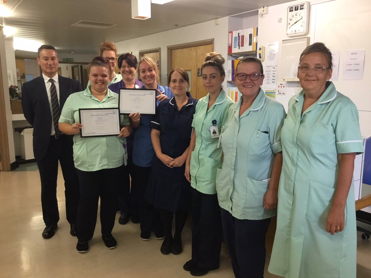 ELHT_NHS's tweet image. Congratulations to our Employees of the Month; Lucy Morris and Lucy Mason. These two show true dedication to their patients making sure they all feel extra special. They even managed to get a special video message from Sir Cliff Richard sent to one of their patients!