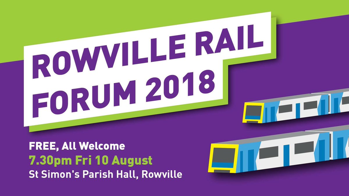 StuartJames000's tweet photo. Tomorrow night I will be on the panel at this forum talking about Rowville Rail and expanding on my article in @theage. I encourage as many people as possible to attend

Never give up. @CommutersCount https://t.co/3iDXFanB8f