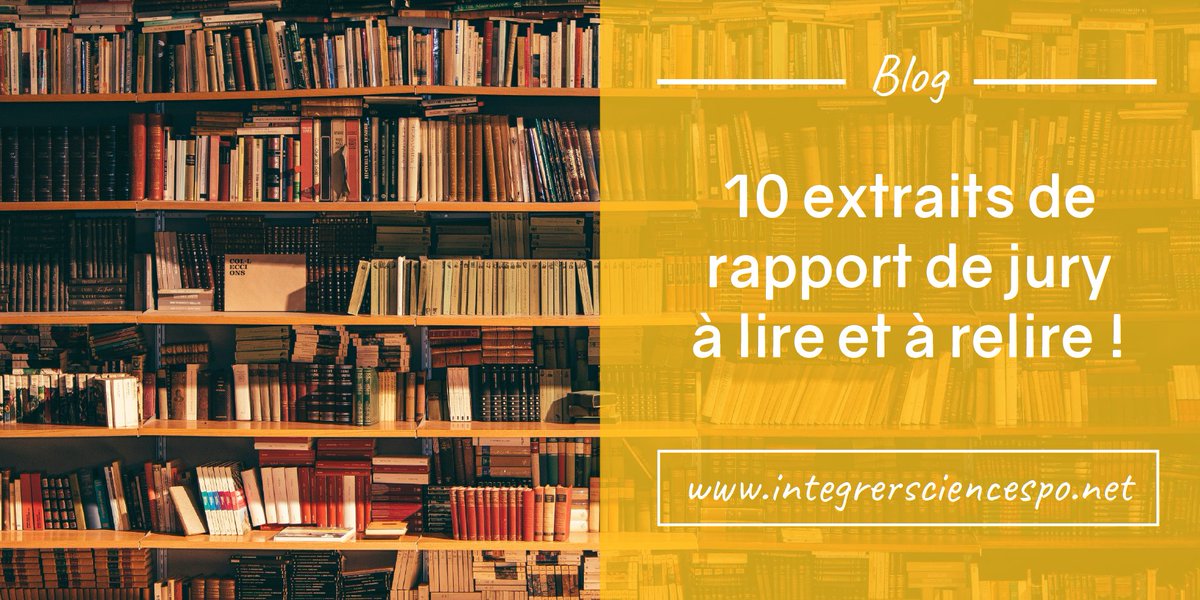 IntegrerSCPO's tweet image. Ce qu'on attend de vous au concours de #SciencesPo est expliqué dans les rapports de jury : integrersciencespo.net/rapports-de-ju… A lire absolument ! #IEP