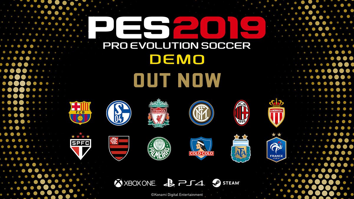 Get that Sunday night gametime with the #PES2019DEMO 🎮😎