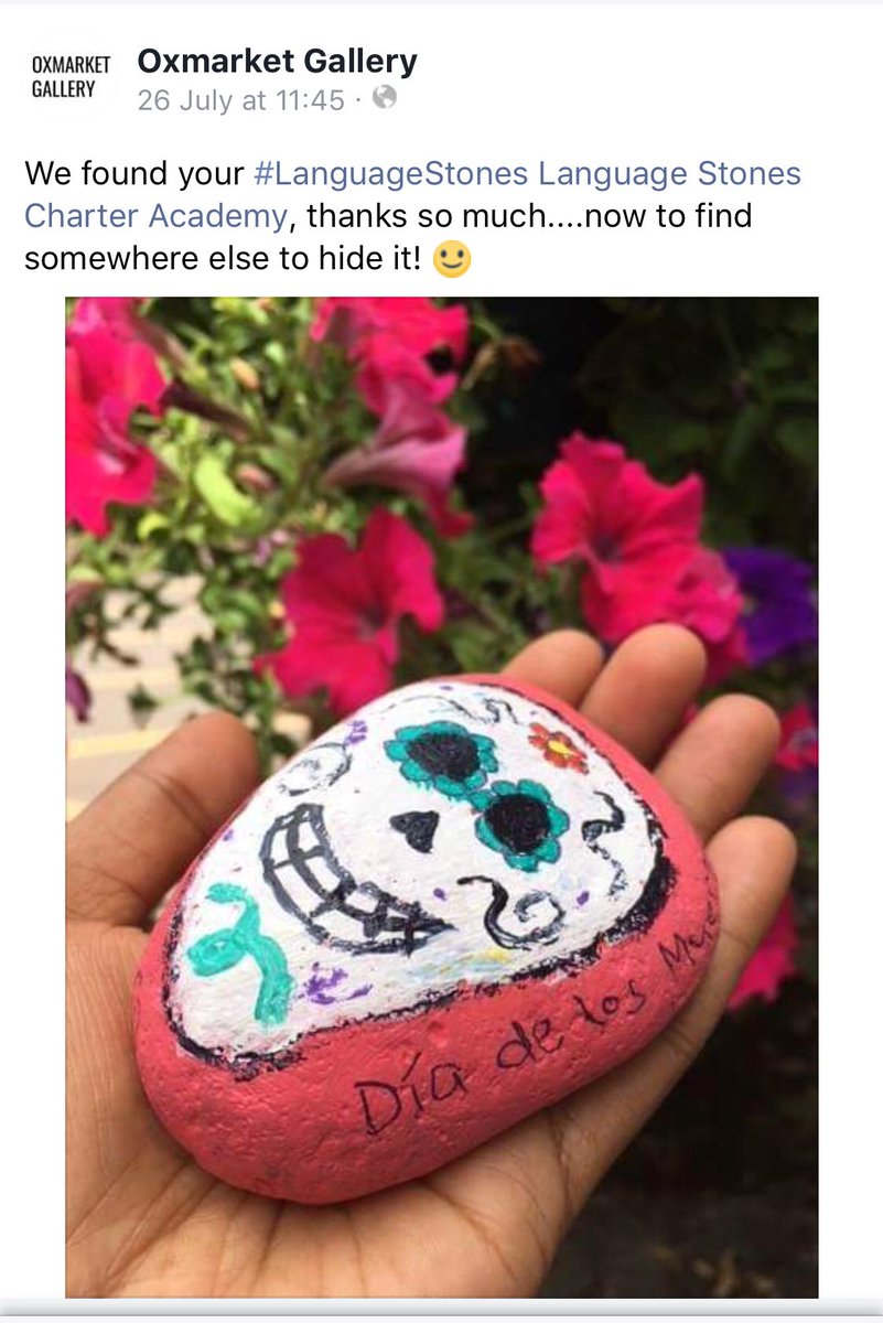 My #languagestone was found and re-released ito the wild! <a href="/LanguageStones/">LanguageStones</a> <a href="/CharterAcademy/">Charter Academy Fresno</a>