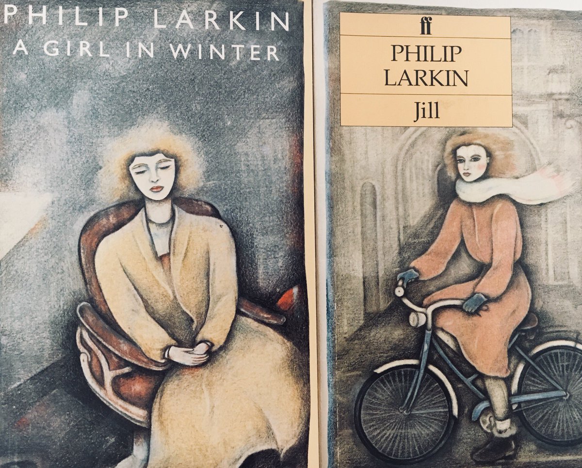 judithwrites's tweet photo. Happy Birthday Philip Larkin - and I’m rather loving these two ‘vintage’ jacket designs @FaberBooks #FaberArchive - plucked from my bookshelf ... https://t.co/Lvq5XM5x8G