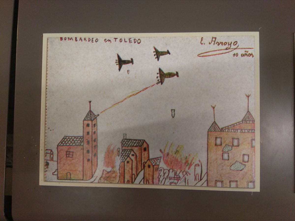 Espeluznantes los dibujos de los niños durante la Guerra Civil 😔