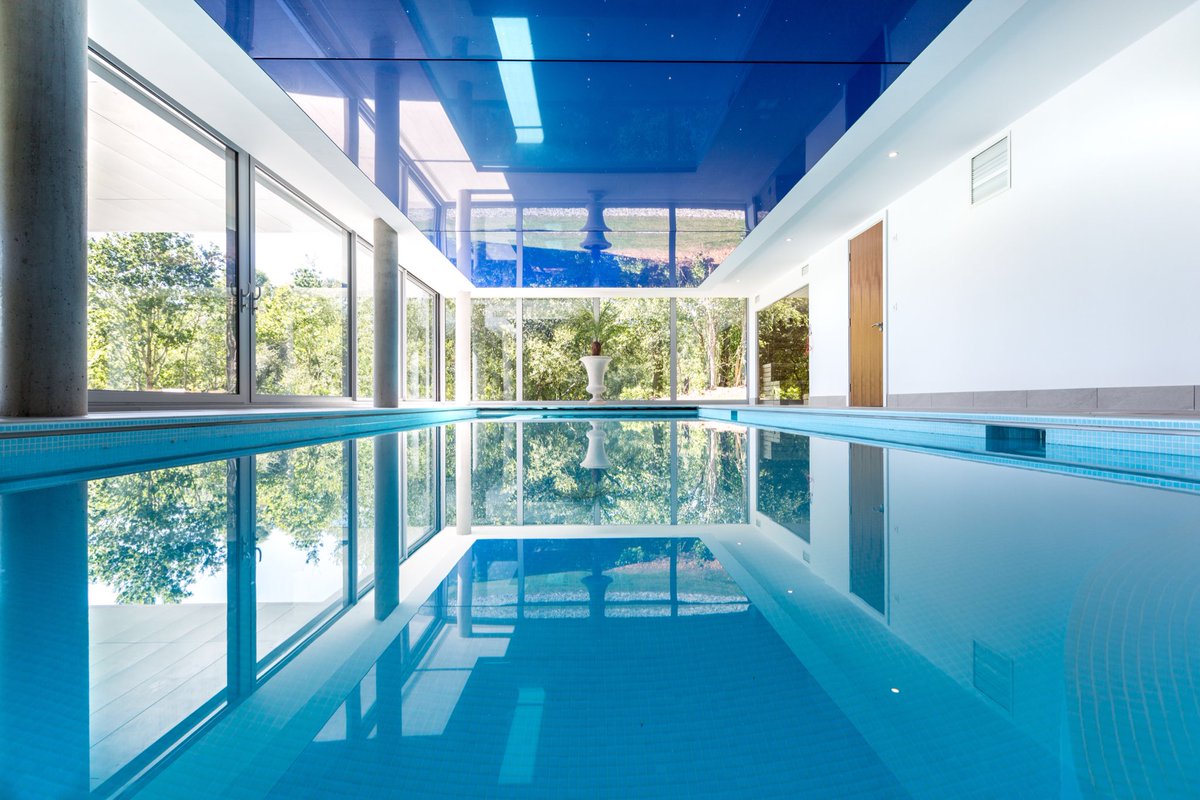 Excellare's tweet image. The swimming pool at Optima. Yours for £5,950,000 luscombe-poole.com