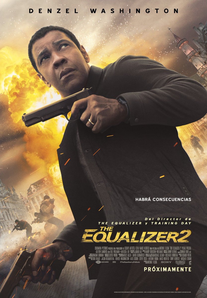 Mañana, viernes, Denzel Wasthington en un peliculón: The Equalizer (El protector). Gran estreno a las 22 horas en el Cine de Motril (Palacio de Congresos).