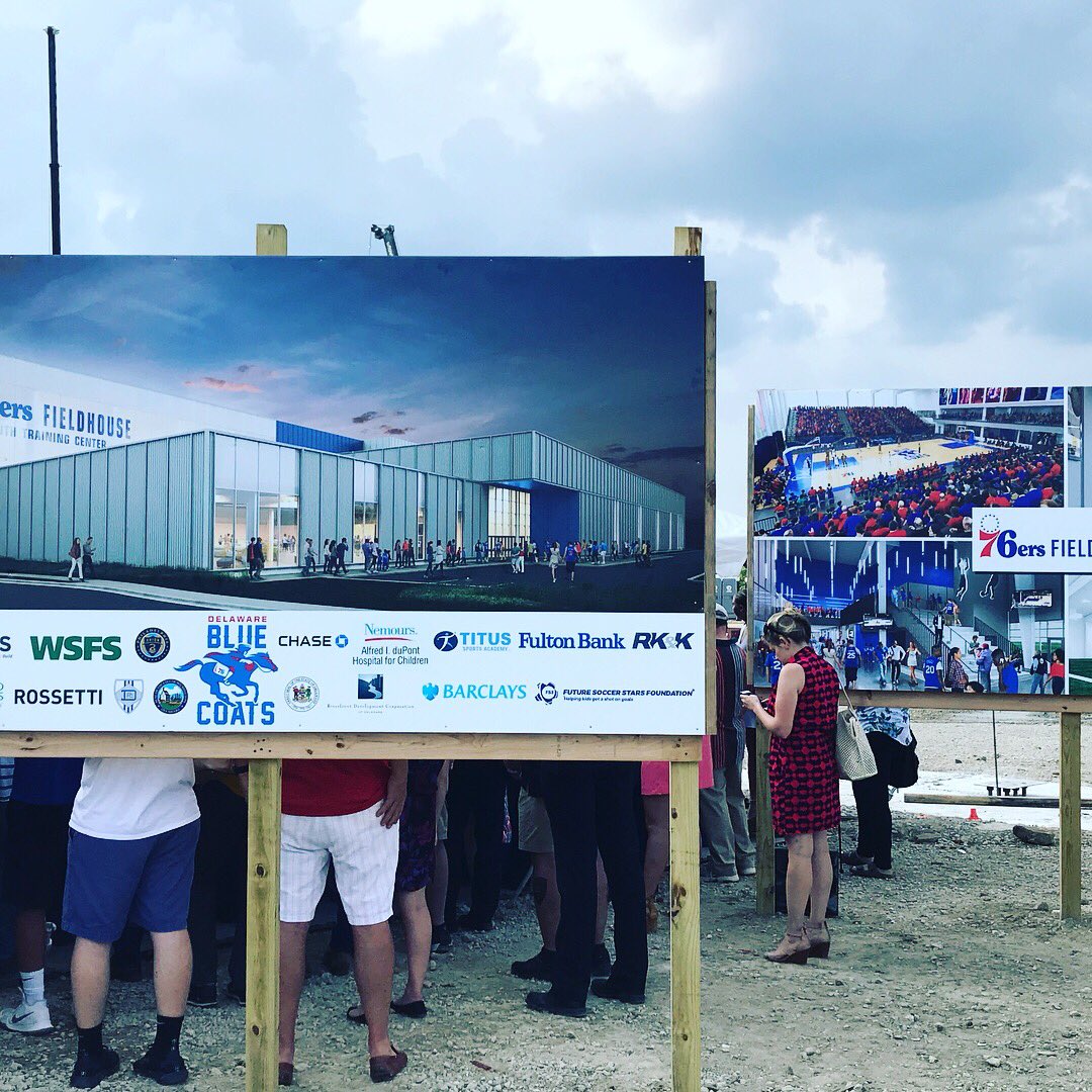 jkranzel's tweet photo. #sixers g league team the Wilmington #bluecoats are well on their way to having a new home courtesy of #buccinipollin https://t.co/2NZQvxC3Am