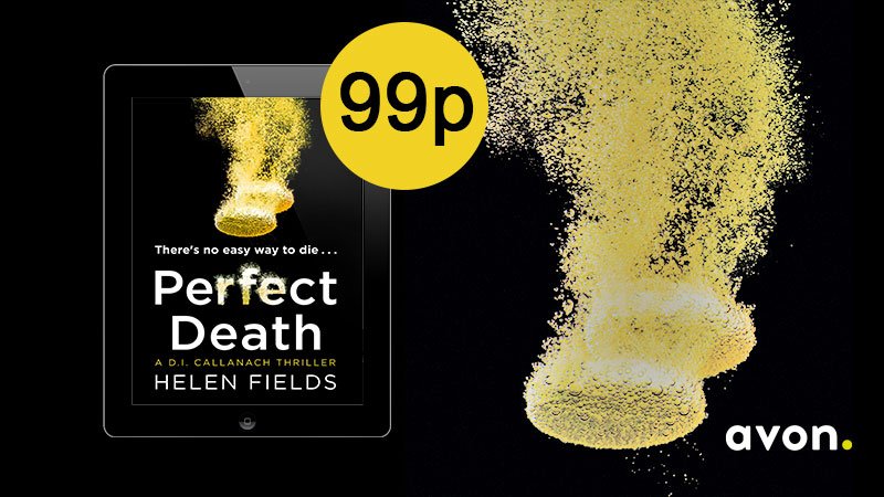 AvonBooksUK's tweet photo. Never read @Helen_Fields's books before? Your new addiction starts here: get hooked on the #1 bestselling series. Perfect for fans of Karin Slaughter and M.J. Arlidge! And you can now get #PerfectDeath for just 99p. Start your #Perfect journey here: https://t.co/3yCFWIEQKx #99p https://t.co/Aqf8fXP1no