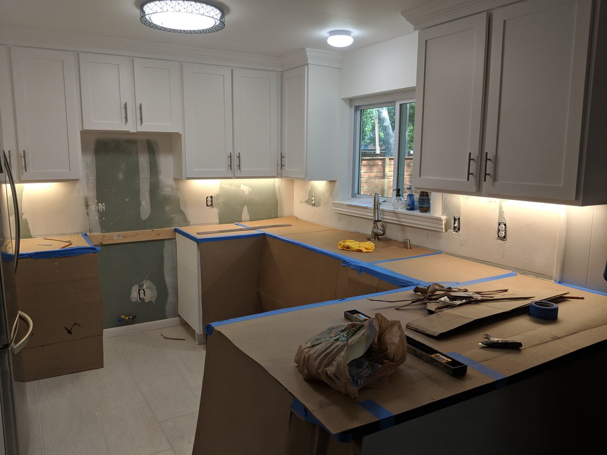floorandsurface's tweet photo. Backsplash we just finished in a #fixandflip. Pretty color of blue...no!?! Contact us for all of your tile installation needs!
.
.
#fcfloorandsurface #floorandsurface #functionalconceptzforinteriors  #functionalconceptz #backsplash #customkitchen #kitchen #tileinstaller https://t.co/h2R7X3LIaE