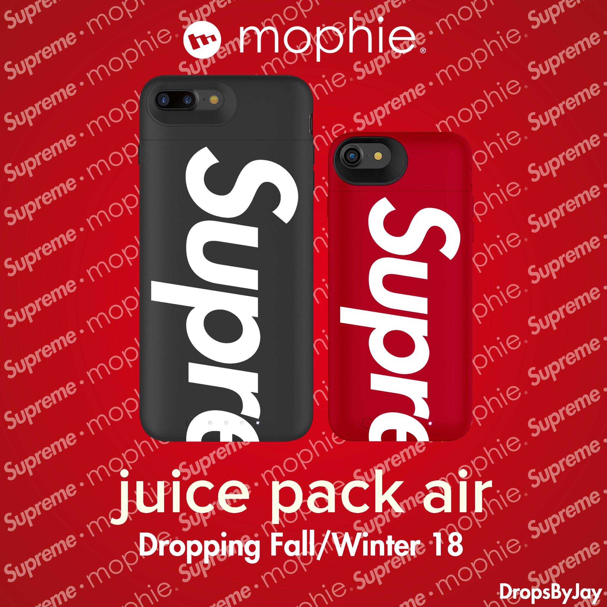 supreme iPhone 7 8 mophie juice pack air-