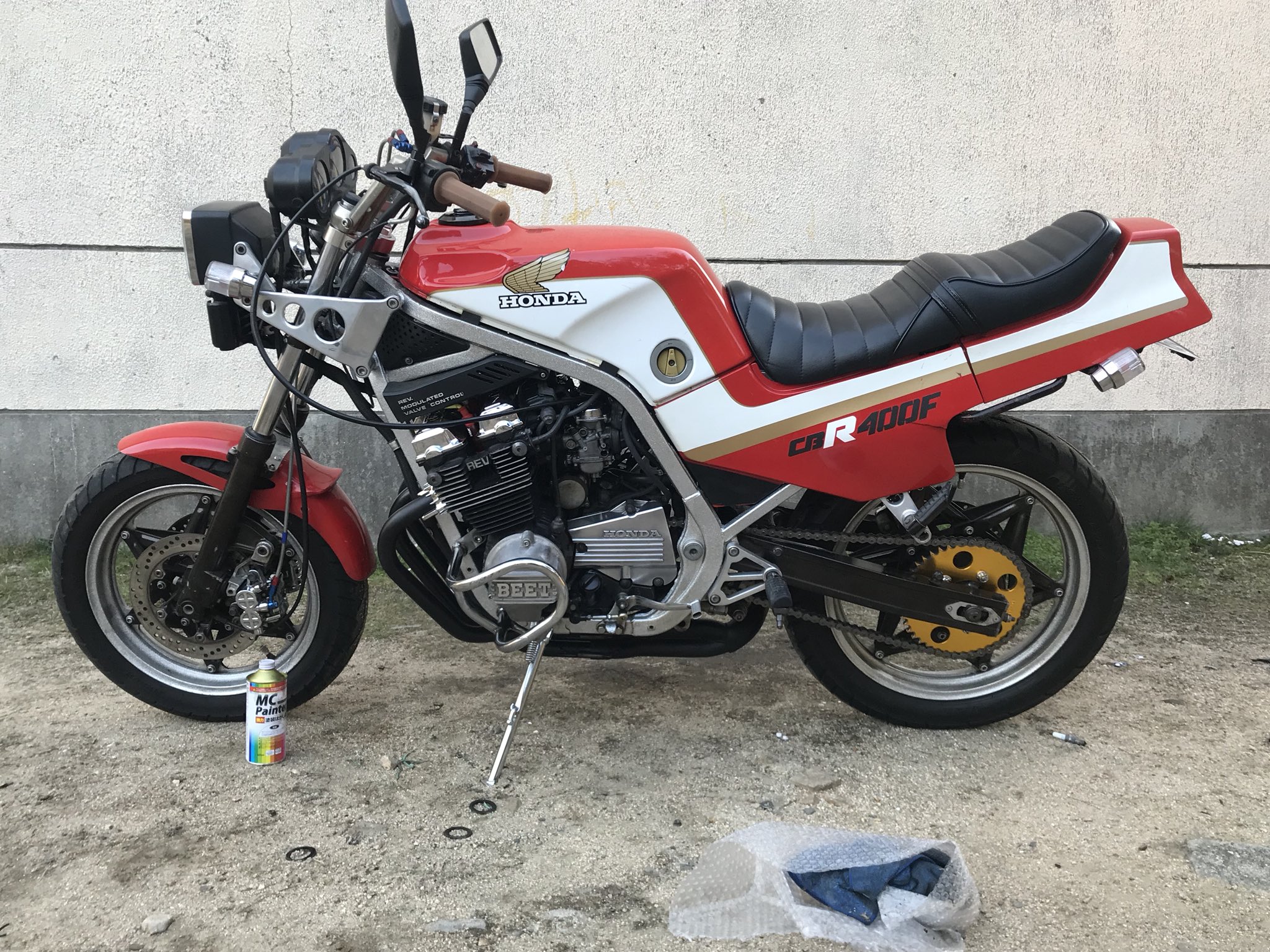 VT250FE インテグラ　角フレーム　チンチラシート　族車 VT250FE インテグラ 角フレーム チンチラシート 族車 VT250FE