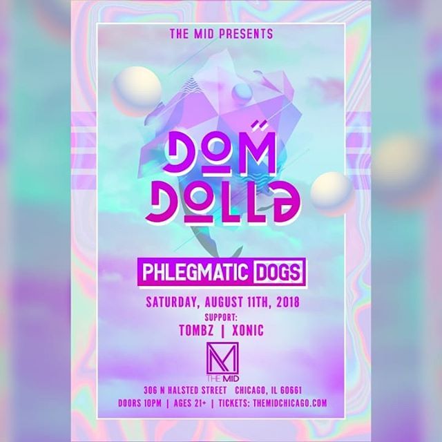 Boom! This Saturday we'll be rockin <a href="/themidchicago/">the MID Memories</a> w/ the homie <a href="/xonicmusic/">Xonic</a> , big daddy <a href="/domdolla/">Dom Dolla</a> , and our Russian <a href="/nightbass/">Night Bass</a> pals <a href="/phlegmaticdogs/">phlegmatic dogs</a> !

On 10pm-12am so come early and stay late. 
Grab your tickets now and prepare to get entirely down: … ift.tt/2vSaOGw
