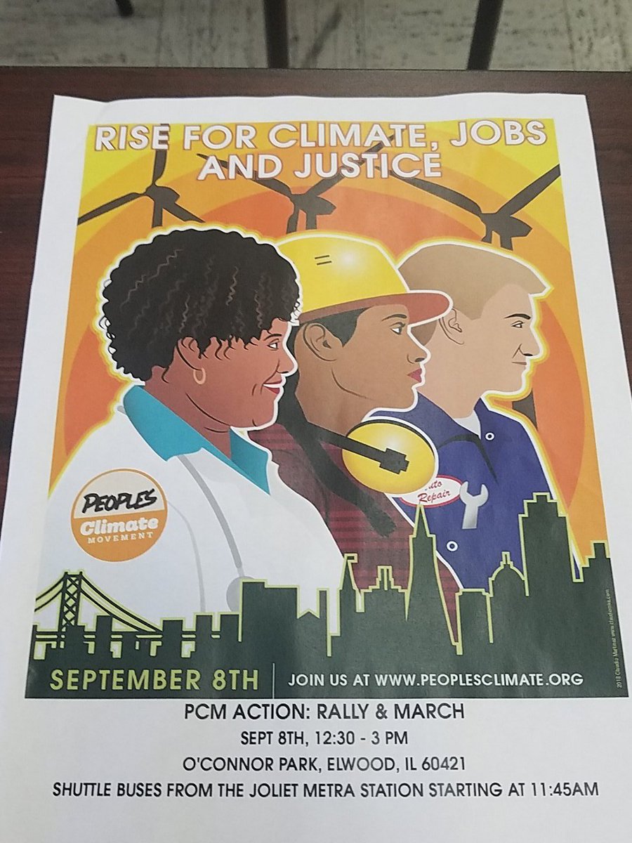 IEActionNetwork's tweet image. Join the march for climate justice and good jobs! 

#StrongerUnited