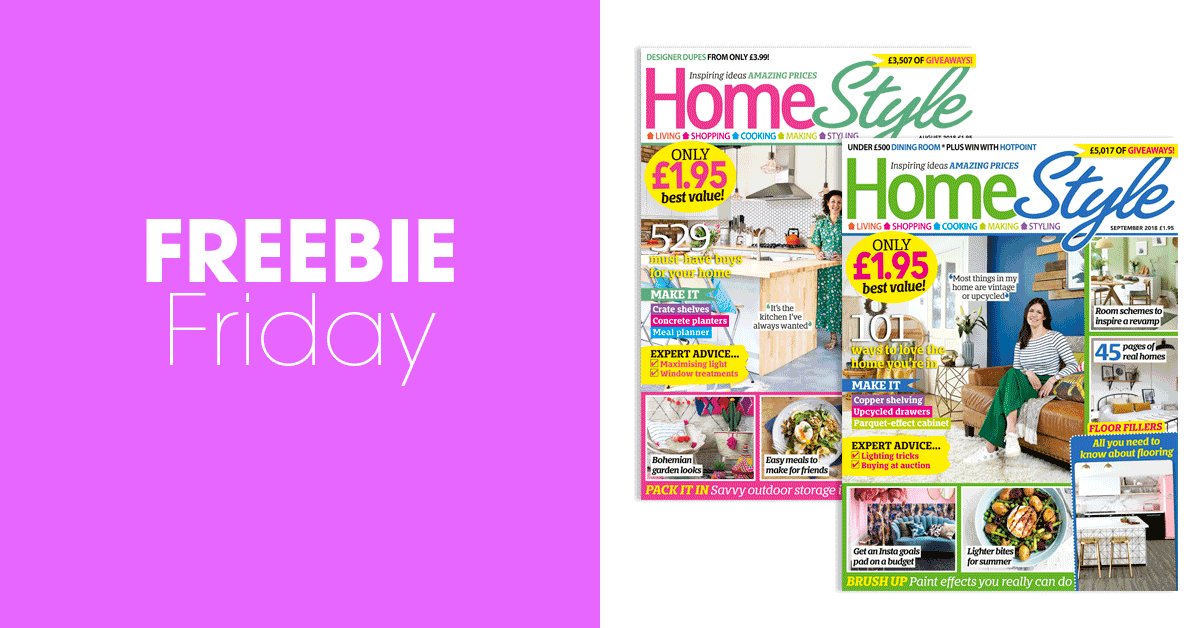 HomeStyle Magazine (@homestylemaguk) on Twitter photo #FreebieFriday #win a subscription to HomeStyle Magazine! For your chance to enter, simply RT & follow <a href="/homestylemaguk/">HomeStyle Magazine</a>! Good luck! #FreebieFriday #win a subscription to HomeStyle Magazine! For your chance to enter, simply RT & follow <a href="/homestylemaguk/">HomeStyle Magazine</a>! Good luck!