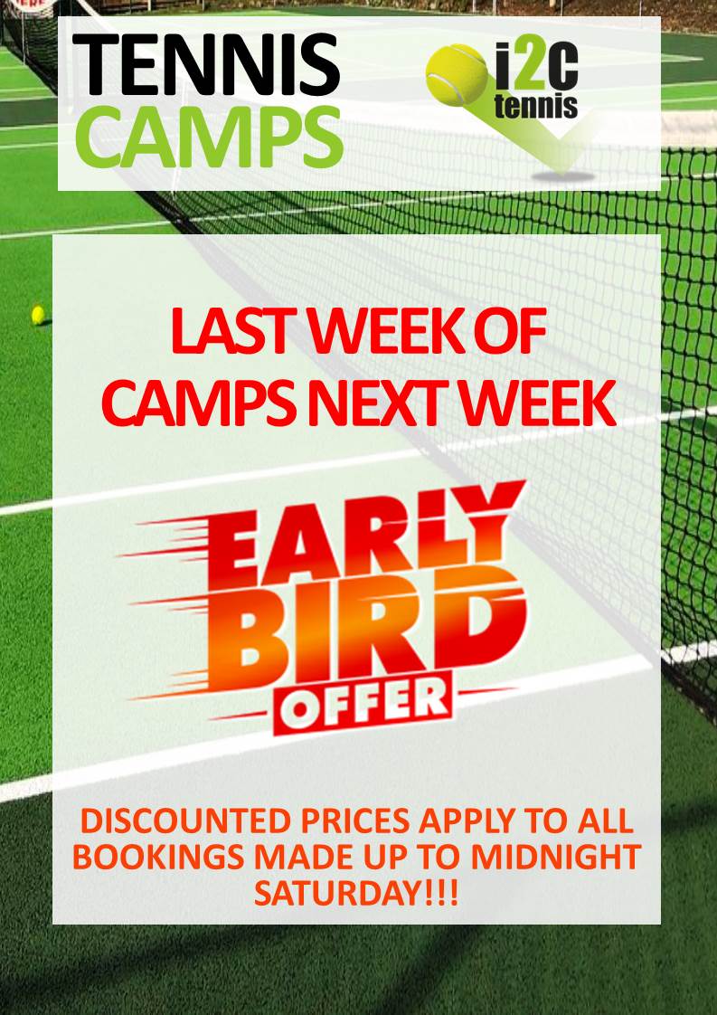 alcestertennis's tweet photo. ONE WEEK OF TENNIS CAMPS LEFT!   Book now, limited spaces
https://t.co/Bg9kc7ZKvw
@AlcesterNews @pages33h @AlcesterChron https://t.co/IH1dkVNuIx