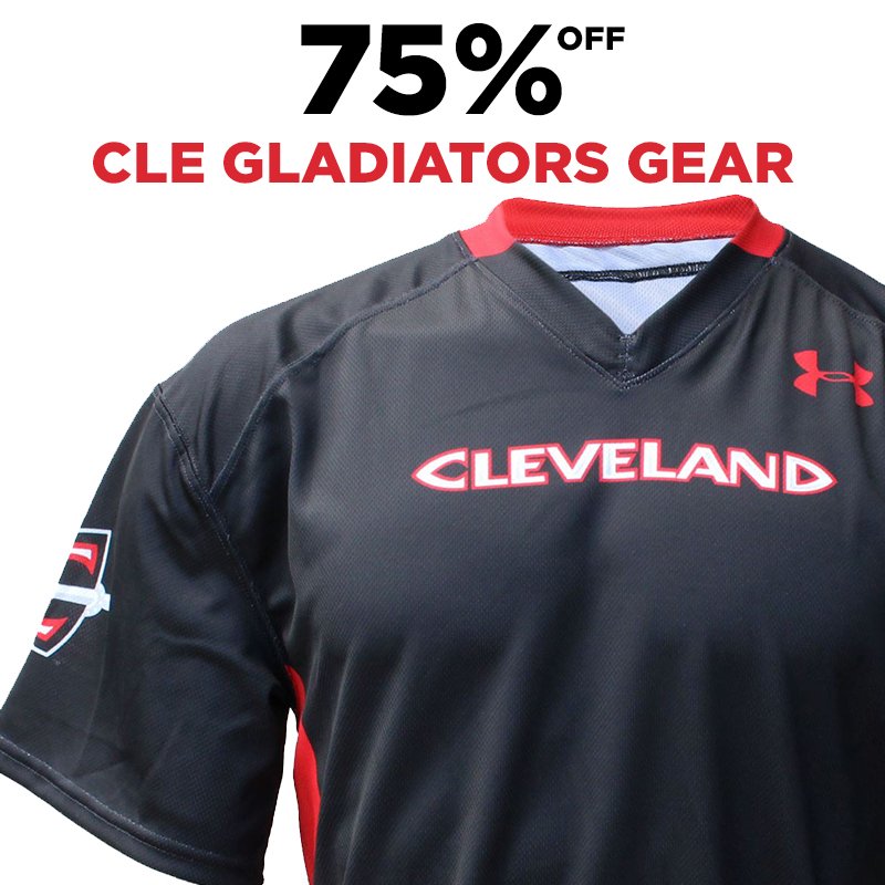 🚨 <a href="/CLEGladiators/">Cleveland Gladiators</a> Fans

Grab your Glads gear for 75% off now at GladiatorsTeamShop.com &amp; score FREE Ground Shipping on your order! #CLEGlads 🏈
