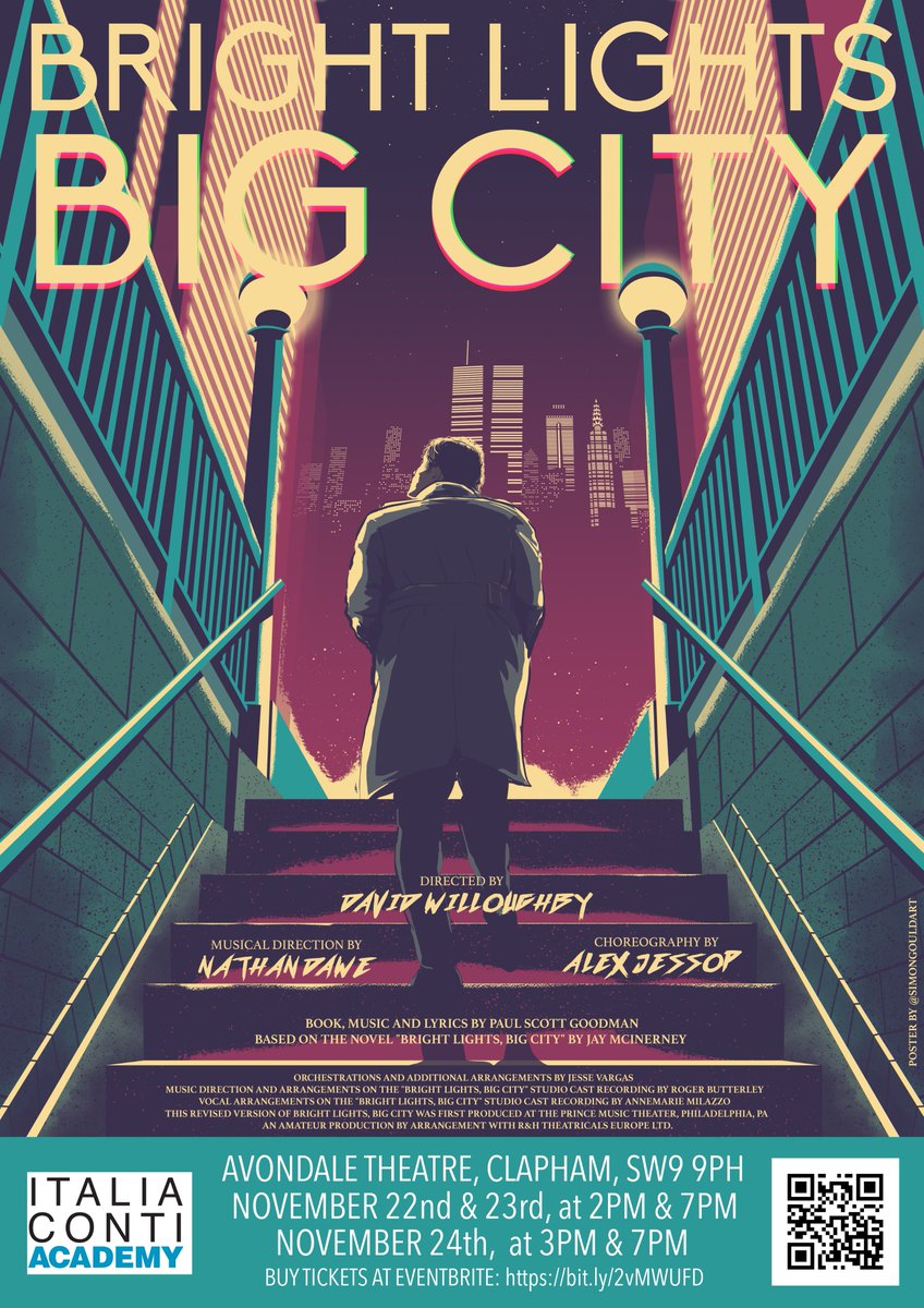 We're thrilled to unveil the incredible posters for next term's shows @italiacontiac 'Sweet Charity' &amp; <a href="/ItaliaContiUK/">Italia Conti</a> 'Bright Lights, Big City'. Tickets are now on sale for both shows- Eventbrite codes on the posters. Thank you <a href="/simongouldart/">Simon Gould</a> for your sensational artwork! ❤️
