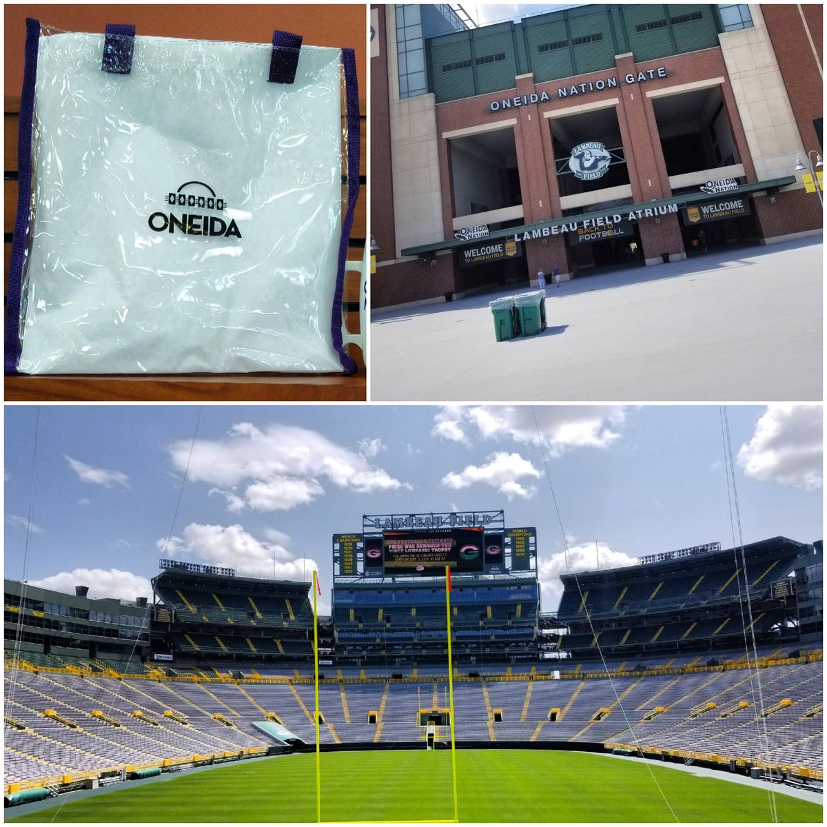OneidaMarket's tweet image. Gameday everyone!! Be sure to stop in and grab these NFL approved (see through) bags for only $5.75!! #GoPackGo #NFLPreseason #GreenBay #Packers