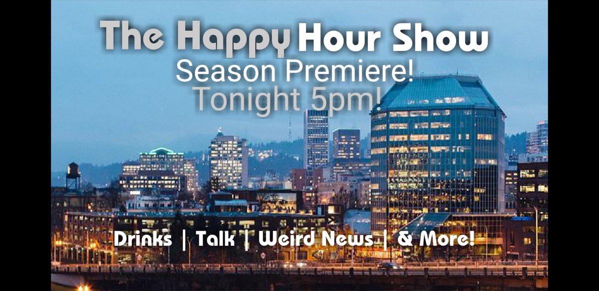 TheHappyHourSho's tweet photo. Tonight!

#seasonpremiere #premiere #thehappyhourshow #happyhour #thhs #happyhourshow #talkshow #tv https://t.co/QMyuazRnbD