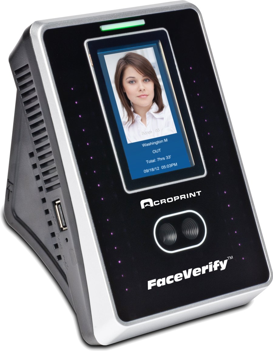 TimeClockExpres's tweet image. Acroprint FaceVerify Facial Recognition System. The “touchless” terminal uses the latest facial recognition technology &amp;amp; with biometric verification eliminates costly “buddy punching".  ow.ly/fQUU30ll98y