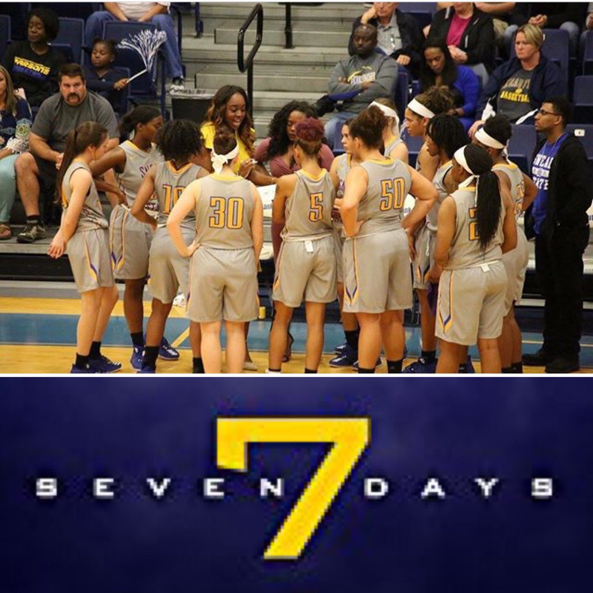 SSCCWBB's tweet photo. Our ladies will be arriving on campus in just 7 days! #Anxious #Excited #ParsonHoops #RiseWithUs https://t.co/64qidsDs4O
