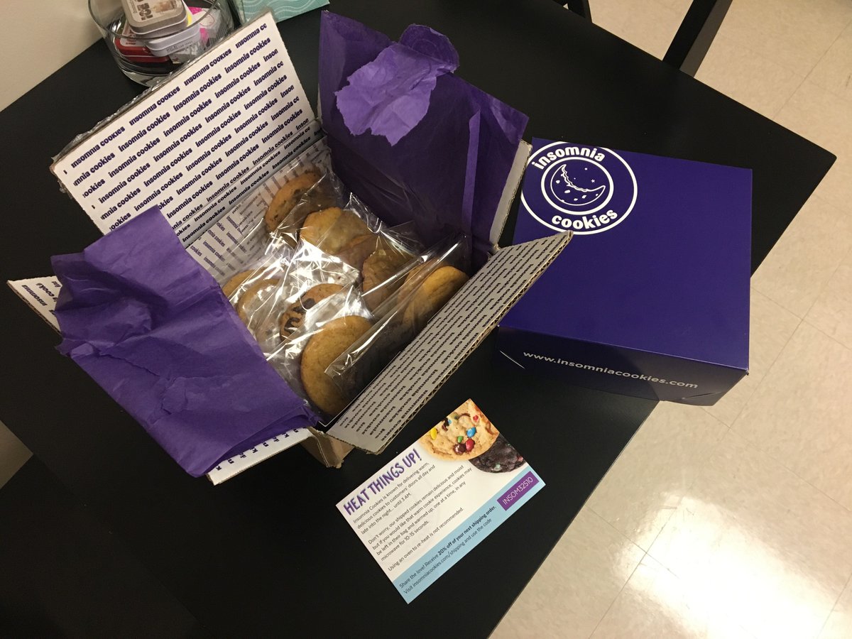 Thanks to those who sent cookies to the office! (You know who you are)