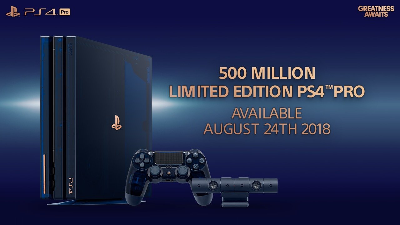PlayStation on Twitter: "The 500 Million Limited Edition PS4 comes in a stunning dark translucent blue and boasts a massive 2TB hard drive. Available in highly limited quantities 24. #