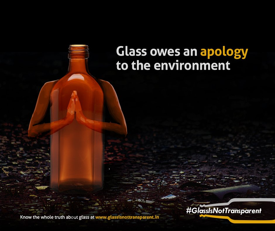PerilsOfGlass's tweet photo. For years, glass has been harming the environment. It’s time for glass to ask for forgiveness. #GlassIsNotTransparent https://t.co/NNvQ08dBsb