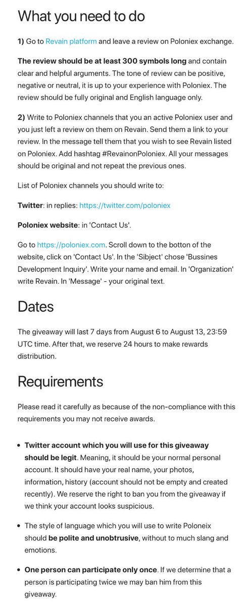 NCGNorway's tweet photo. «First trustworthy review platform pays people to review and manipulate exchange listing»
Absurd.
#Poloniex #Revain #R #bitcoin #btc #eth #DX #NCG #stopthismarketmanipulation https://t.co/YNa5DujQPp