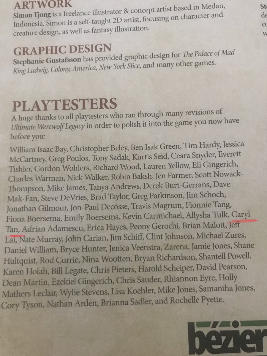 QuicheGames's tweet photo. Guess who got to playtest #WerewolfLegacy!? Canβt wait to finally talk about it and play the full game π€πΊ @beziergames https://t.co/nOLgtrxDVn