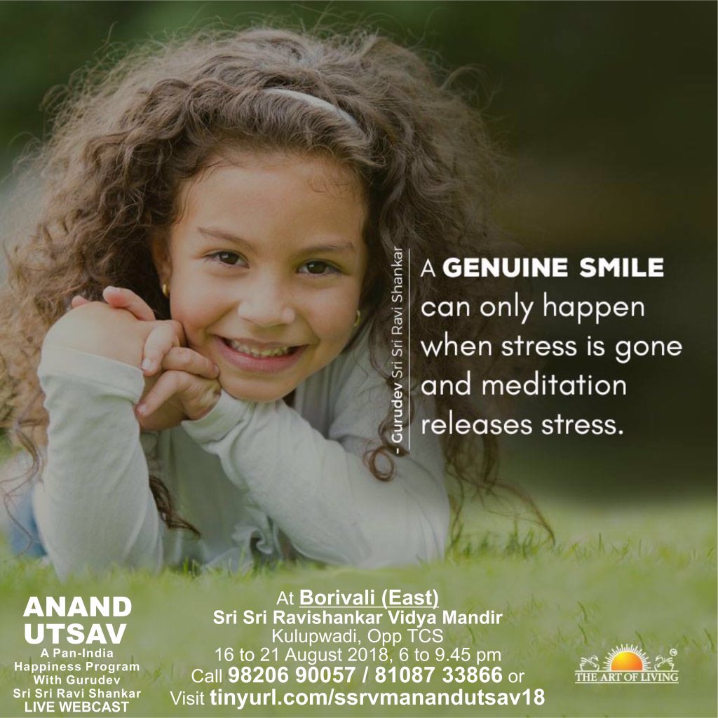 JayeshGPanchal's tweet photo. #OneThingIGot from #HappinessProgram of @ArtofLiving is a #CalmMind with #InnerStrength to face unfavorable n unexpected situations. https://t.co/fcaRTgWvS7
