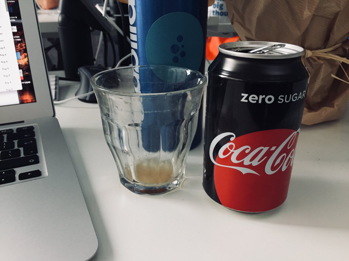meghanhorvath_'s tweet photo. Today's energy level is mixing coke zero with my coffee #mypoorbody #working https://t.co/5m41x0kceh